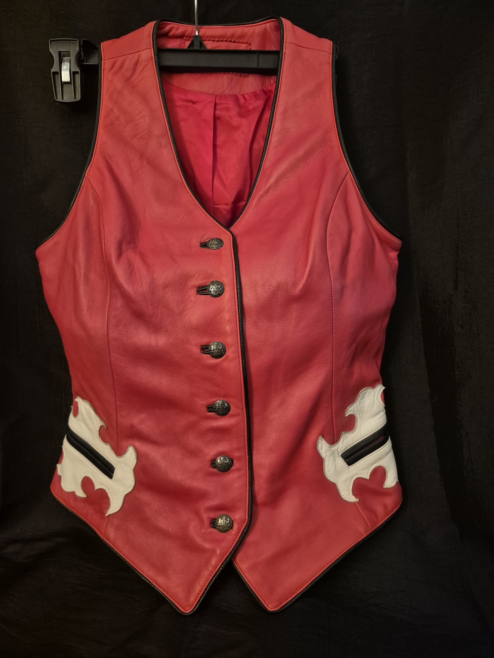 STUNNING Vintage Xtreemz Red Leather Western Vest - MINT Condition! 🔥
